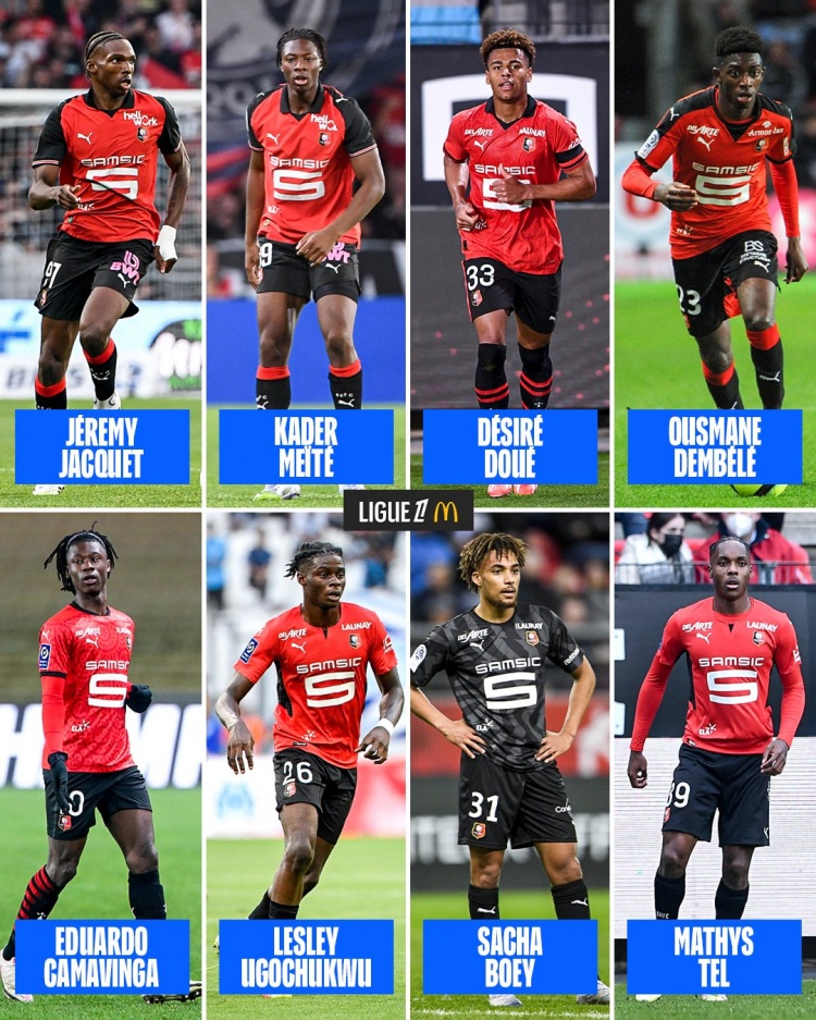 500彩票官网-卖了2.7亿！法甲盘点雷恩青训天才：登贝莱、雅凯、卡马文加在列